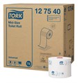 TORK TWIN MID-SIZE TOILET ROLL WHITE T6 1PLYAlternative Image1