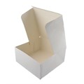 WHITE CAKE BOXES 14 X 14 X 5 INCH HINGEDAlternative Image1