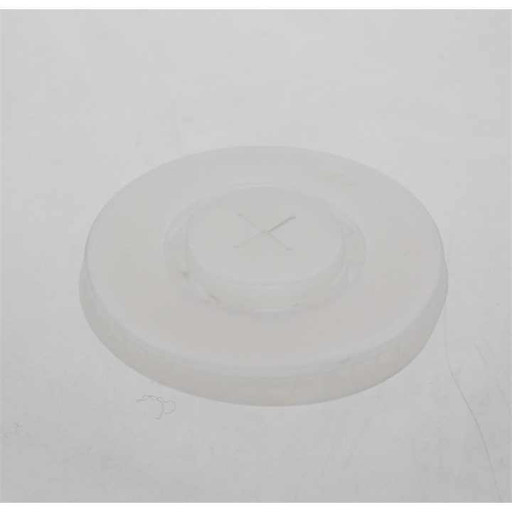 80MM TRANSPARENT PLASTIC COLD CUP LIDS WITH STRAW SLOT