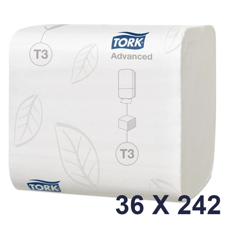 TORK FOLDED TOILET PAPER ADVANCED 2PLY T3