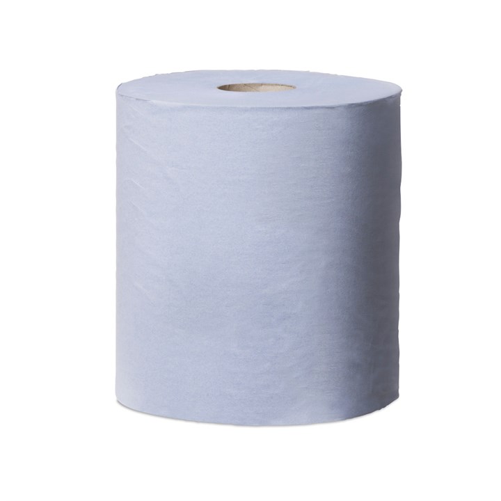 TORK REFLEX WIPING PAPER CENTREFEED ROLL M4 BLUE 1PLY 19CM X 270M - PACK OF 6