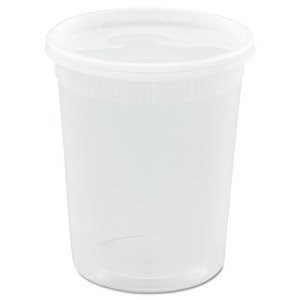 32OZ WHITE SOUP CURRY FOOD CUP  LID COMBO