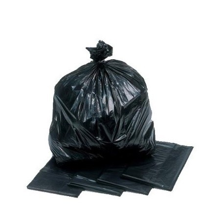 457MM X 975MM BLACK REFUSE SACKS 725MM AT OPENING 42 MICRON