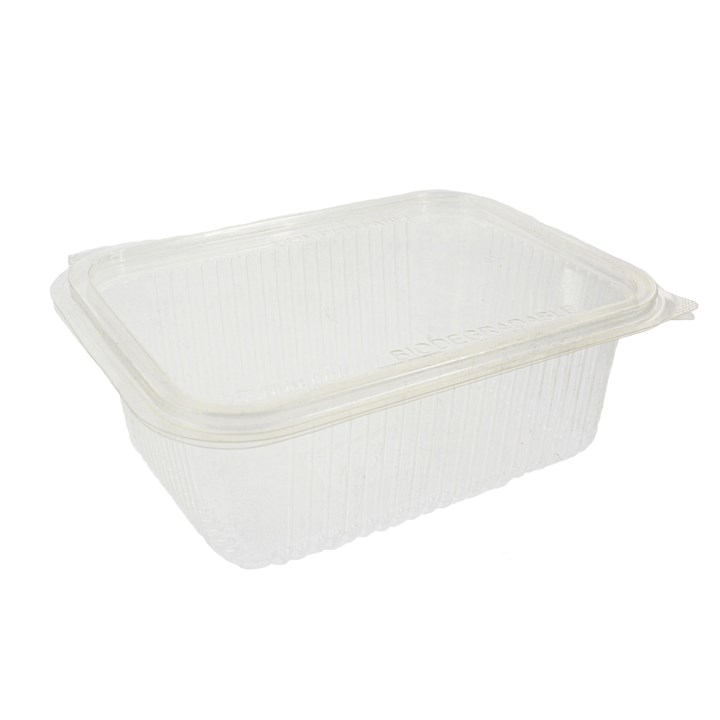 1000CC CLEAR PLA SALAD CONTAINER 188X143X67MM 8X50S