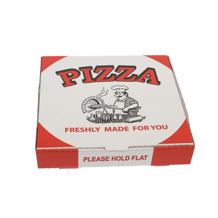 7 INCH WHITE PIZZA BOX CORRUGATED