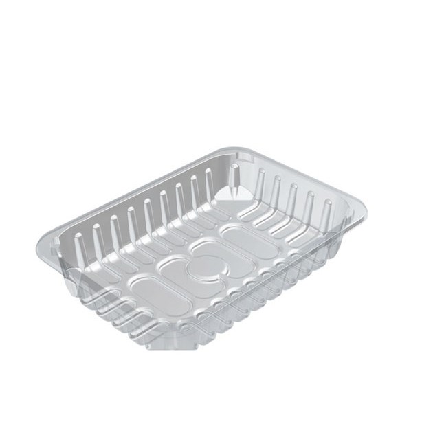 D1345 PADDED CLEAR FOOD TRAY 239 X 167 X 45MM