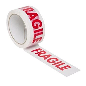 FRAGILE PP LOW NOISE ACRYLIC TAPE 48MM X 66M ROLL