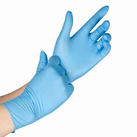 Zeus Blue Nitrile Powder Free Gloves Large