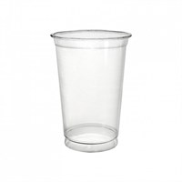 7OZ CLEAR PET PLASTIC CUP STRAIGHT PULSER FULLY RECYCLABLE