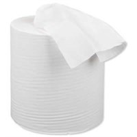 WHITE CENTREFEED PAPER ROLL 2PLY