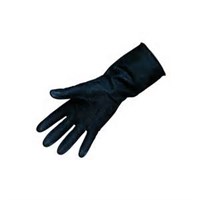 HEAVY DUTY BLACK RUBBER GLOVES EXTRA LARGE