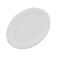 CHINET 9 INCH COMPOSTABLE OVAL PLATE BAGASSE SUGARCANE MOULDED FIBRE