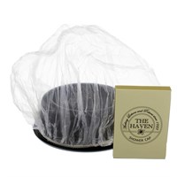NEW SILVER SHOWER CAP BOXED