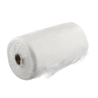 12 X 18 INCH WHITE PLASTIC BAG ON A ROLL