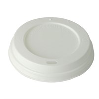 WHITE HOT CUP LIDS - FITS 8OZ CUPS