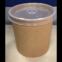 BROWN 12OZ SOUP CONTAINER