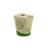 LEAF 16OZ BAMBOO COMPOSTABLE ROUND NOODLE BOX