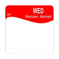 25MM REMOVABLE WEDNESDAY SQUARE LABEL 1100343