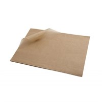 PLAIN BROWN PURE GREASEPROOF PAPER SHEETS 20 X 30 INCH 32GSM