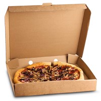 10 INCH BROWN KRAFT PIZZA BOXES