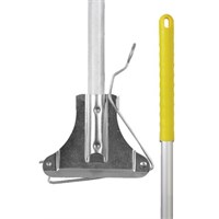 KENTUCKY MOP HANDLE WITH METAL FITTING YELLOW 137CM