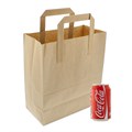 BROWN PAPER CARRIER BAG 7X11X9IN OUTER HANDLESAlternative Image1