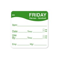51MM REMOVABLE FRIDAY SQUARE LABEL