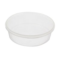 ROUND PLASTIC CAKE CONTAINER WITH LID 185 X 56MM